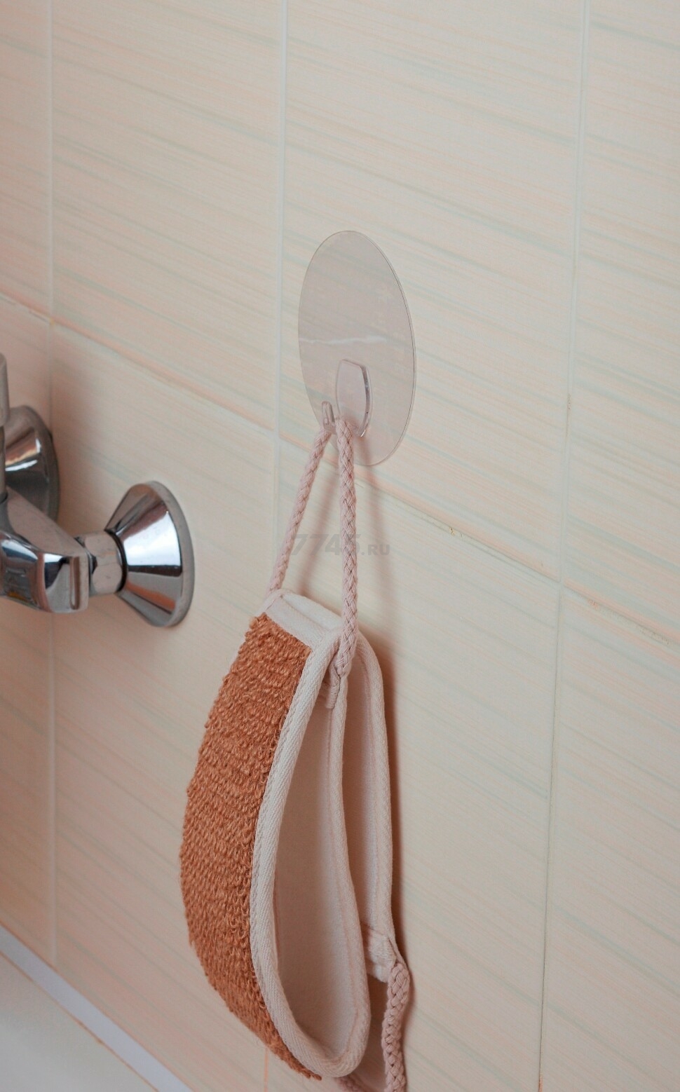 Крючок для ванной СИЛА SH10-R1TR-24 прозрачный (Б0002455) - Фото 4
